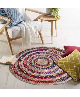 Indian handmade multicolor floor area rug and carpet 2