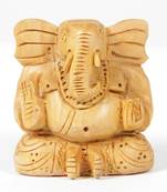 Wodden Brown Lord Ganesha For Home Decor