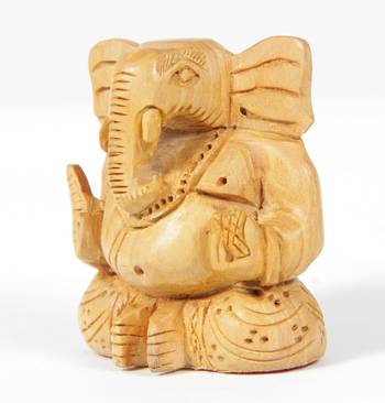 Wodden Brown Lord Ganesha For Home Decor 2