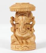 Brown Lord Ganesha Wodden For Home Decor