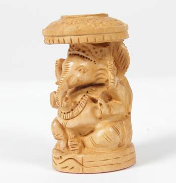 Brown Lord Ganesha Wodden For Home Decor 2