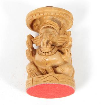 Brown Lord Ganesha Wodden For Home Decor 4