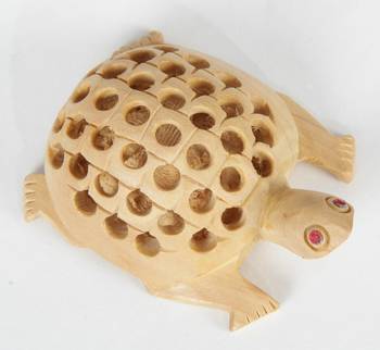 Handcraft Wodden Turtle Brown Statue Antique Showpiece 2