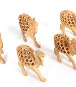 Handcraft Home Decor Wodden Made Brown Camel Statue