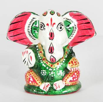 Handcraft Green Coloured Lord Ganesha For Home Decor 1