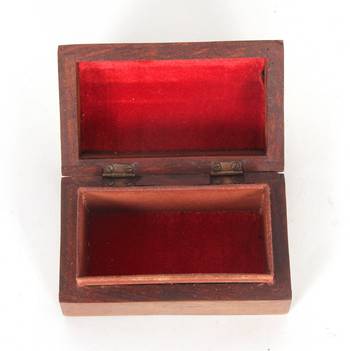 Handcraft Wodden Small jewellery Box Brown Coloured Fine Work For Home Use 2