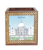 Handcraft Wodden Small Storage Box Brown Coloured Fine Work For Home Use