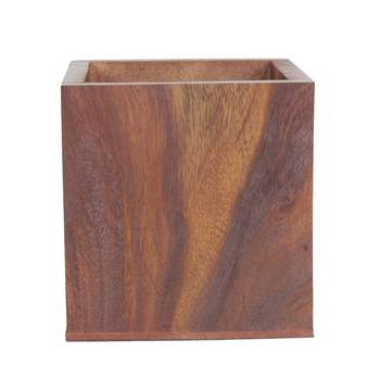 Handcraft Wodden Small Storage Box Brown Coloured Fine Work For Home Use 4