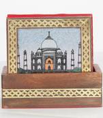 Handcraft Wodden Tea Coaster Brown Coloured Fine Work For Home Use