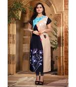 Multicolor Printed Crepe Kurti