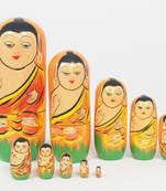 Handcraft Buddha Box Multicolour Fine Work For Home Decor
