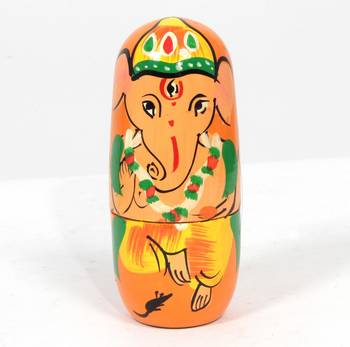 Handcraft Buddha Box Orange coloured Fine Work For Home Decor 2