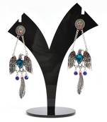 Silver Oxidized Afghani Tribal Dangle Light Weight Earrings For Women And Girls