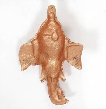 Handcraft Lord Ganesha Orange Coloured For Home Decor 3