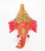 Handcraft Lord Ganesha Orange Coloured For Home Decor