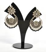 Silver Oxidized Afghani Tribal Dangle Light Weight Earrings For Women And Girls