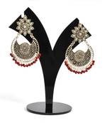 Silver Oxidized Afghani Tribal Dangle Light Weight Earrings For Women And Girls