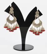 Silver Oxidized Afghani Tribal Dangle Light Weight Jhumki Earrings For Women And Girls