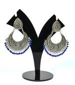 Silver Oxidized Afghani Tribal Dangle Light Weight Earrings For Women And Girls