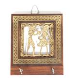 Handcraft Wall Key Holder Brown Coloured For Home Decor