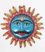 Handcraft Sun Face Showpiece Blue Coloured For Home Decor