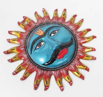 Handcraft Sun Face Showpiece Blue Coloured For Home Decor 2