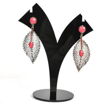 Silver Oxidized Afghani Tribal Dangle Light Weight Earrings For Women And Girls 1