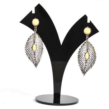 Silver Oxidized Afghani Tribal Dangle Light Weight Earrings For Women And Girls 1