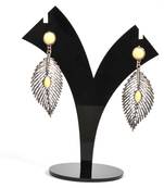 Silver Oxidized Afghani Tribal Dangle Light Weight Earrings For Women And Girls