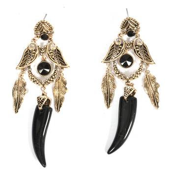 Silver Oxidized Afghani Tribal Dangle Light Weight Earrings For Women And Girls 2