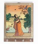 Handcraft Wooden Key Holder Brown Coloured For Home Decor