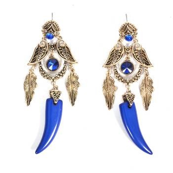 Silver Oxidized Afghani Tribal Dangle Light Weight Earrings For Women And Girls 2
