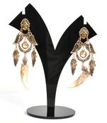 Silver Oxidized Afghani Tribal Dangle Light Weight Earrings For Women And Girls