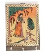 Handcraft Wooden Key Holder Brown Coloured For Home Decor