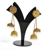 Silver Oxidized Afghani Tribal Dangle Light Weight Jhumki Earrings For Women And Girls