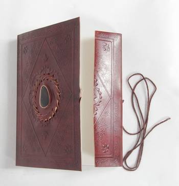 Handicrafted Paper Diary Maroon Coloured For Home Use 3