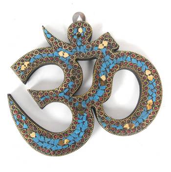 Handcraft ॐ Om Statue multicolored For Home Decor 4