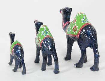 Handcraft Camel Statue Antique Showpiece Blue Coloured For Home Decor 1