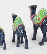 Handcraft Camel Statue Antique Showpiece Blue Coloured For Home Decor