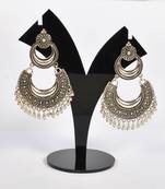 Silver Oxidized Afghani Tribal Dangle Light Weight Earrings For Women And Girls