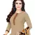 Brown Printed Crepe Salwar Unstitched