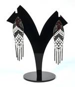 Silver Oxidized Afghani Tribal Dangle Light Weight Earrings For Women And Girls