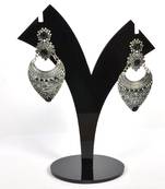 Silver Oxidized Afghani Tribal Dangle Light Weight Earrings For Women And Girls
