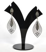 Silver Oxidized Afghani Tribal Dangle Light Weight Earrings For Women And Girls