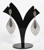Silver Oxidized Afghani Tribal Dangle Light Weight Earrings For Women And Girls