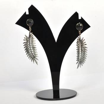 Silver Oxidized Afghani Tribal Dangle Light Weight Earrings For Women And Girls 1
