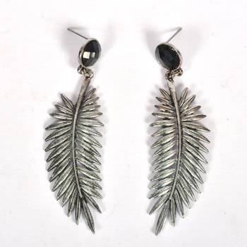 Silver Oxidized Afghani Tribal Dangle Light Weight Earrings For Women And Girls 2