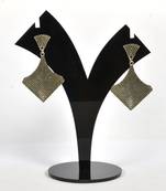 Silver Oxidized Afghani Tribal Dangle Light Weight Earrings For Women And Girls