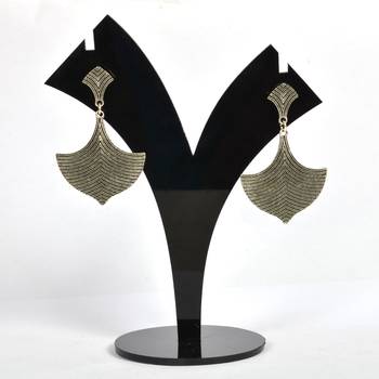 Silver Oxidized Afghani Tribal Dangle Light Weight Earrings For Women And Girls 1