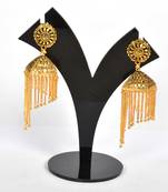 Silver Oxidized Afghani Tribal Dangle Light Weight Jhumki Earrings For Women And Girls